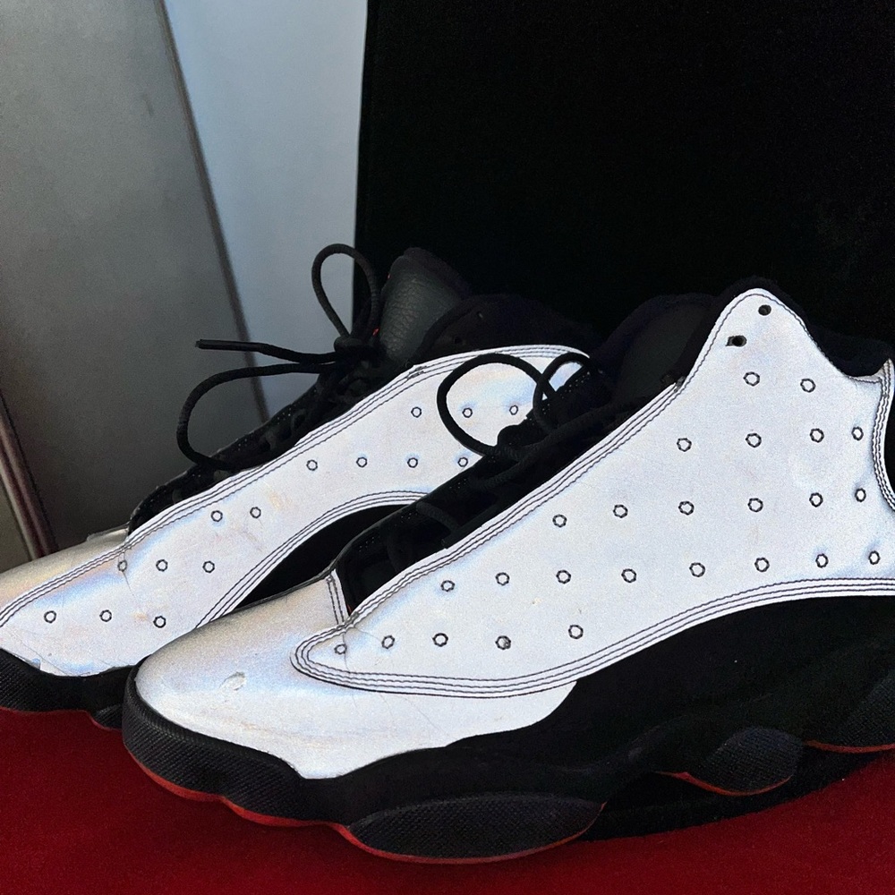 Size 7.5 Men’s - Jordan 13 Retro Reflective Silver 2014 3m RARE
